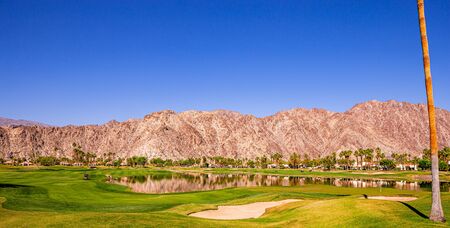 golf course in La Quinta, Palm Springs, California, usaの写真素材