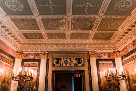 MIAMI, FLORIDA, USA, NOVEMBER 27, 2019 : interiors and details of villa Vizcaya, in Miami, Florida, united states, november 27, 2019のeditorial素材