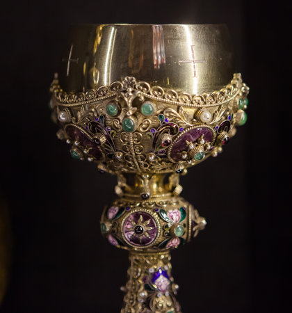 PARIS,  FEBRUARY 15 : treasure and jewels of the cathedral Notre Dame de Paris on FEBRUARY 15, 2013 in Paris, Franceのeditorial素材