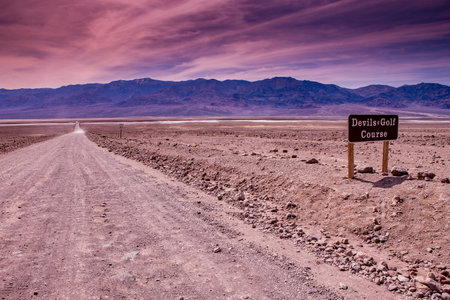 DEATH VALLEY, CALIFORNIA, USA, APRIL 10, 2015 : Badwater basin in death valley national park, california, united statesのeditorial素材