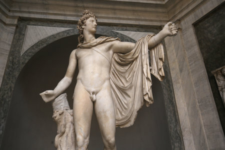 VATICAN CITY, VATICAN, JUNE 15, 2015 : interiors and architectural details of the Vatican museum, june 15, 2015, in Vatican city, Vaticanのeditorial素材