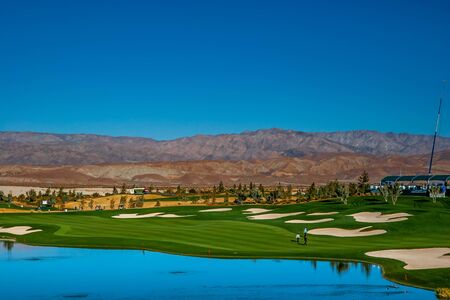 golf course in  Palm Springs, California, usaの写真素材