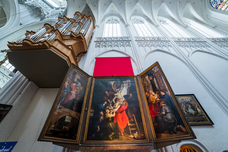Notre dame of Anvers cathedral, Antwerp, Belgiumのeditorial素材