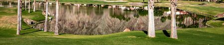 golf course , greens and fairways in californiaの写真素材