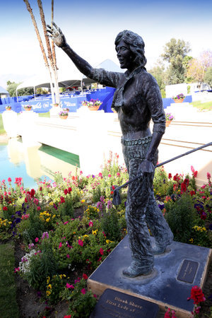 RANCHO MIRAGE, CALIFORNIA - APRIL 01, 2015 : Lexi Thompson of USA at the ANA inspiration golf tournament on LPGA Tour, April 01, 2015 at The Mission Hills country club, Rancho Mirage, Californiaのeditorial素材