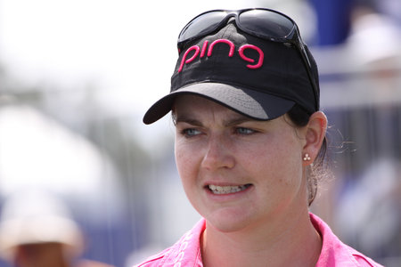 RANCHO MIRAGE, CALIFORNIA - APRIL 01, 2015 : caroline masson of germany at the ANA inspiration golf tournament on LPGA Tour, April 01, 2015 at The Mission Hills country club, Rancho Mirage, Californiaのeditorial素材