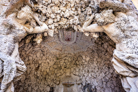 MIAMI, FLORIDA, USA, NOVEMBER 27, 2019 : exteriors and gardens of villa Vizcaya, in Miami, Florida, united states, november 27, 2019のeditorial素材