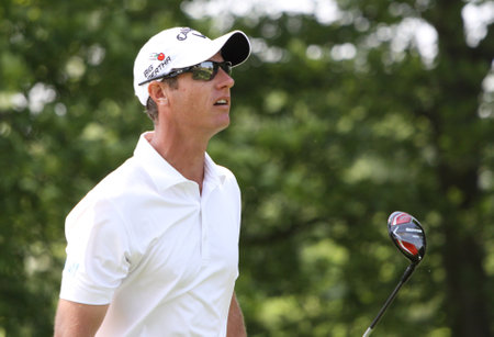 GUYANCOURT, FRANCE, JULY 02, 2015 : Nicolas Colsaerts  (BEL) at  the golf French Open  , European Tour, july 02, 2015, Golf National, Guyancourt, France.のeditorial素材