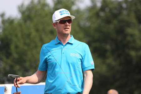 GUYANCOURT, FRANCE, JULY 02, 2015 : Mikko Ilonen (FIN) at  the golf French Open, European Tour, july 02, 2015, Golf National, Guyancourt, France.のeditorial素材