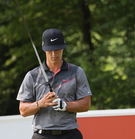 GUYANCOURT, FRANCE, JULY 02, 2015 : Thorbjorn Olesen (DEN) at  the golf French Open , European Tour, july 02, 2015, Golf National, Guyancourt, France.のeditorial素材