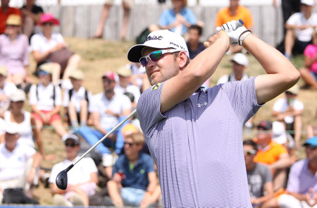 GUYANCOURT , FRANCE, JULY 04, 2015 : bernd Weisberger ( aut ) During the third round of the French Open, European golf tour, July 04, 2015 at The golf National, Guyancourt, France.のeditorial素材