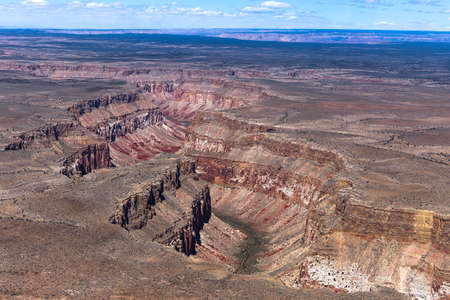 Aerial view of Colorado grand canyon, Arizona, usaの写真素材