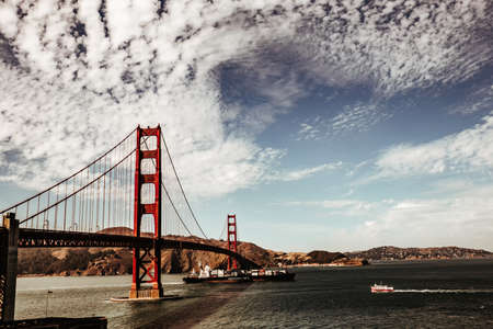 Golden gate bridge, San Francisco, California, USAの写真素材