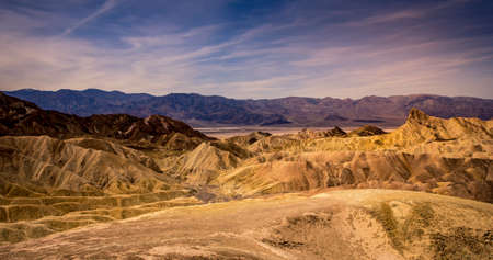 Zabriskie Point, Death Valley, California, USAの写真素材