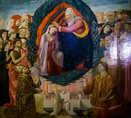 LUCCA, ITALY, JUNE 07, 2016: architectural details of San Paolino church, june 07, 2016 in Lucca, Tuscany, Italyのeditorial素材