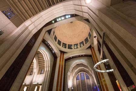 MONTREAL, CANADA, OCTOBER 09, 2016: interiors and details of Saint Joseph's Oratory, October 09, 2016 in Montreal, quebec, Canadaのeditorial素材