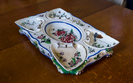 LA MOTTE TILLY, FRANCE, AUGUST 07, 2016 : interiors and details of La Motte Tilly castle, august 07, 2016 in La Motte Tilly, Aube, Franceのeditorial素材