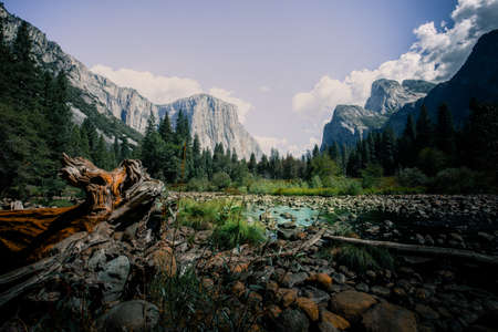 Yosemite valley, Yosemite national park, California, USAの写真素材