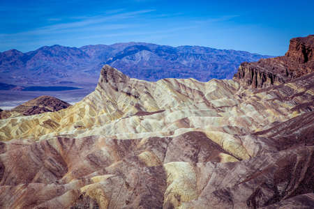 Zabriskie Point, Death Valley, California, USAの写真素材