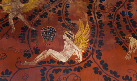 BEAULIEU SUR MER FRANCE APRIL 24, 2013, Villa Kerylos in Beaulieu sur Mer is a Greek style property built in the early 1900s by French archaeologist Theodore Reinach ,,のeditorial素材