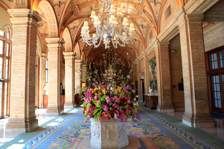 PALM BEACH, FLORIDA, USA, MAY 05, 2012: interiors of The Breakers hotel, Palm Beach, Florida, USAのeditorial素材