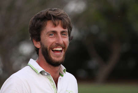 PONT ROYAL, FRANCE, OCTOBER 20, 2013: golfer Edouard Espana in action at the Masters 13 open 2013のeditorial素材