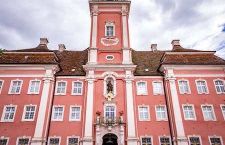 BIRNAU, BAVARIA, GERMANY, JUNE 07, 2022: Rococo and baroque decors in Birnau basilica, on Konstanz lake, by Gottfried Bernhard Gotz and Joseph Anton Feuchtmayer , 18th centuryのeditorial素材
