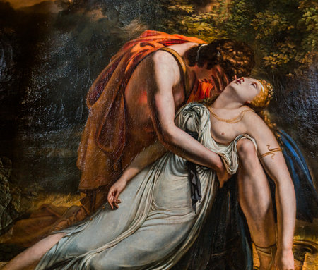 BLOIS, FRANCE, APRIL 18, 2023 , interiors and architectural decors in royal castle of Blois, Loire valleyのeditorial素材