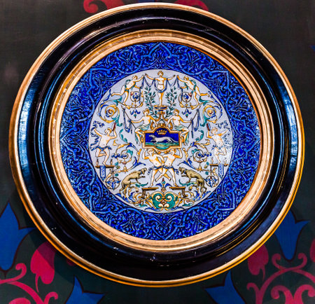 BLOIS, FRANCE, APRIL 18, 2023 , interiors and architectural decors in royal castle of Blois, Loire valleyのeditorial素材