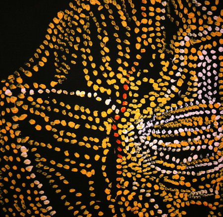 aboriginal paintings from various australian artistsのeditorial素材