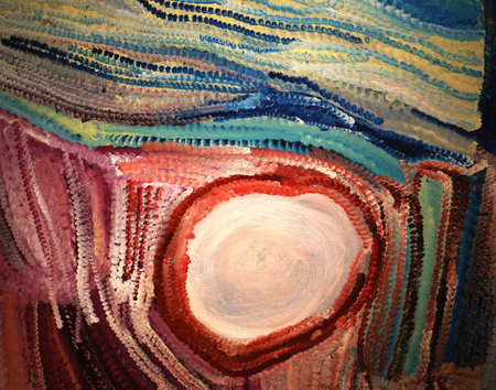 aboriginal paintings from various australian artistsのeditorial素材