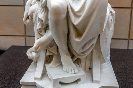 PARIS, FRANCE, NOVEMBER 22, 2023: architectural details of the Orsay museumのeditorial素材