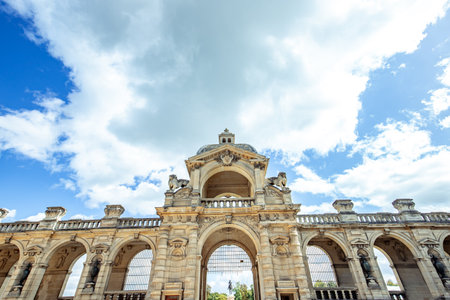 CHANTILLY, OISE, FRANCE SEPTEMBER 15, 2025: exteriors architectural decors of Chateau de Chantillyの写真素材