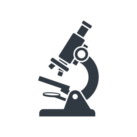 The microscope icon represents science, research, and lab equipment. It symbolizes the examination...