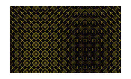 This sophisticated  pattern showcases a repeat of golden geometric lines forming diamonds and...