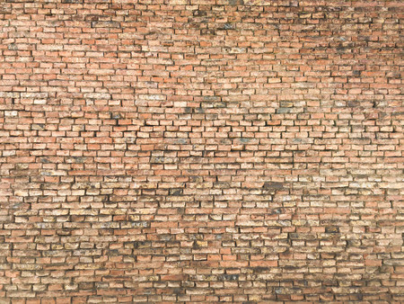 Red brick wall texture grunge old background fullの写真素材