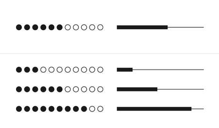 Web progress loader interface load status upload data symbol download buffer network shape vector...