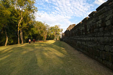 Prasat Hin Phanom Rung ( Phanom Rung Stone Castle), is a Khmer temple complex set on the rim of an extinct volcano at 402 metres (1,319 ft) elevation at Phanom Rung Historical Parkのeditorial素材