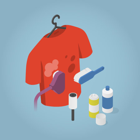 Isometric Dry Cleaning Illustrationのイラスト素材