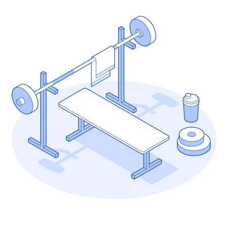 Isometric Gym Vector Illustrationのイラスト素材