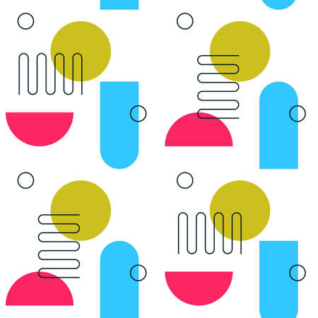 Abstract Geometric Seamless Pattern