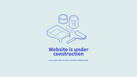 Website Under Construction Pageのイラスト素材