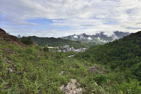 e-tong Village at KanjanaBuri Province in West of Thailandの写真素材