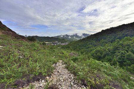 e-tong Village at KanjanaBuri Province in West of Thailandの写真素材