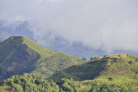 KANJANABURI,THAILAND July 2, KHAO CHANG PUAK with landscape viewの写真素材