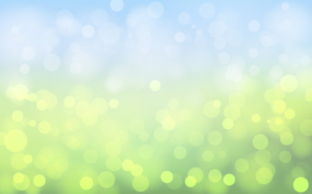 Flower garden bokeh soft light abstract background, Vector eps 10 illustration bokeh particles, Background decorationのイラスト素材
