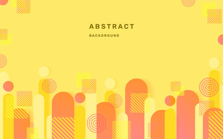 Yellow background dynamic wavy light and shadow. liquid dynamic shapes abstract composition. modern elegant design background. illustration vector 10のイラスト素材