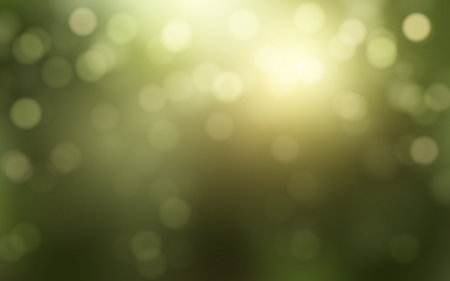 Green bokeh abstract light background. Vector illustration for your designのイラスト素材