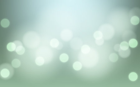 Nature green bokeh soft light abstract background, Vector eps 10 illustration bokeh particles, Background decorationのイラスト素材