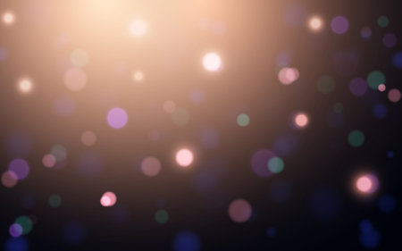 Black color light bokeh abstract background, Vector eps 10 illustration bokeh particles, Background decorationのイラスト素材